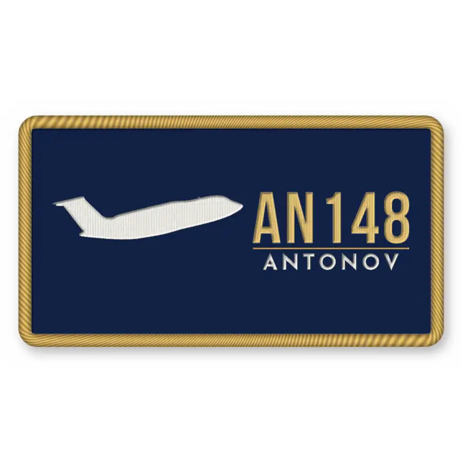Antonov An-148 Patches - Rectangle - Navy Gold