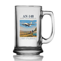 Thumbnail for Antonov An-148 - Poster - Beer Glass with Holder