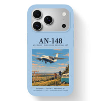 Thumbnail for Antonov An-148 - Poster - MagSafe iPhone 17 Pro - Light Blue