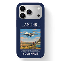Thumbnail for Antonov An-148 - Poster + Name - MagSafe iPhone 17 Pro - Navy Blue
