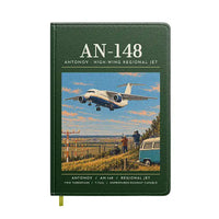 Thumbnail for Antonov An-148 - Poster - Notebook - Dark Green