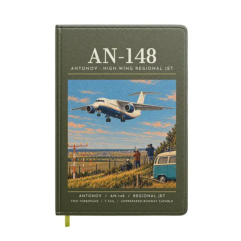 Antonov An-148 - Poster - Notebook - Green Army