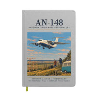 Thumbnail for Antonov An-148 - Poster - Notebook - Light Gray