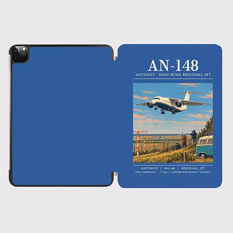 Antonov An-148 - Poster - iPad Case - Blue