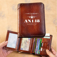 Thumbnail for Antonov An-148 Leather Wallets - Printed Leather Wallet - Heritage