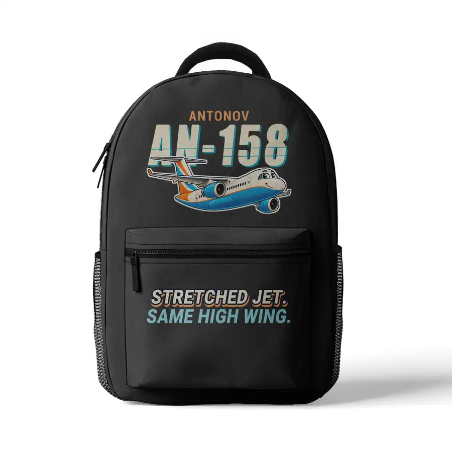 Antonov An-158 - 3D Backpack - Cartoon - Gray