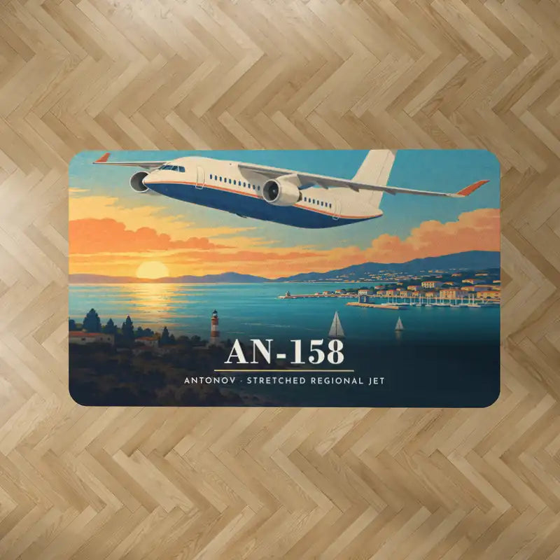 Antonov An-158 - 3D - Rectangle Carpet - Full Print