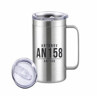 Thumbnail for Antonov An-158 - Beverage Mug - Tag - Silver