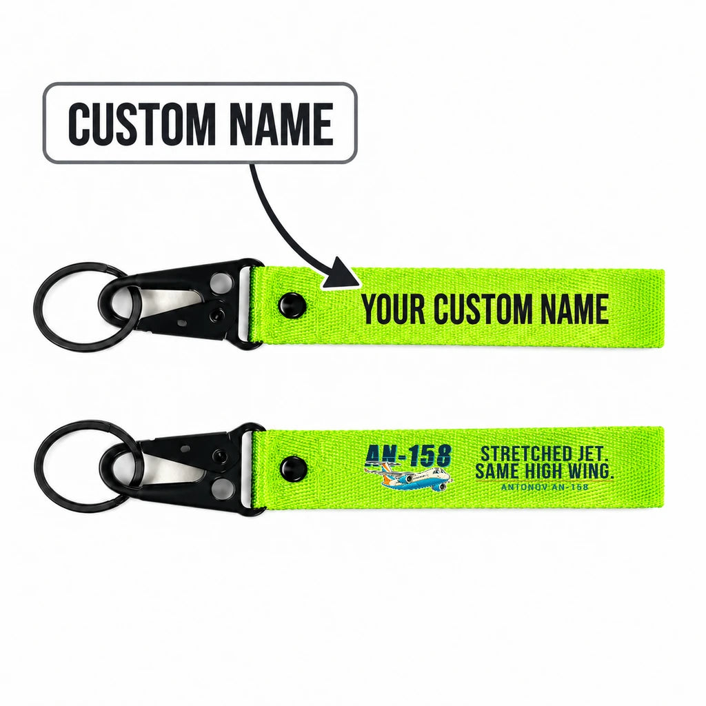 Antonov An-158 Hawk-Shaped Key Chains - Light Green - Cartoon - Personalized