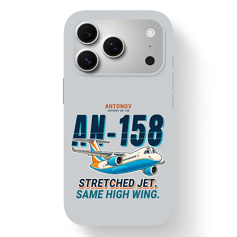 Antonov An-158 - Cartoon - MagSafe iPhone 17 Pro - Light Gray