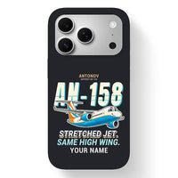 Thumbnail for Antonov An-158 - Cartoon + Name - MagSafe iPhone 17 Pro - Black
