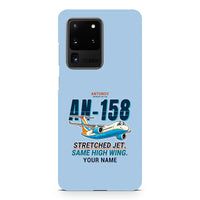 Thumbnail for Antonov An-158 - Cartoon + Name - Samsung Case - Light Blue
