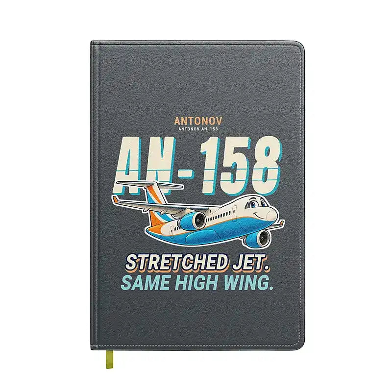 Antonov An-158 - Cartoon - Notebook - Gray