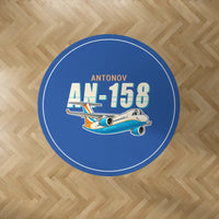 Thumbnail for Antonov An-158 - Cartoon - Round Carpet - Blue