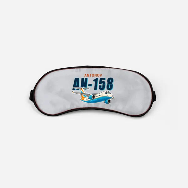 Antonov An-158 - Cartoon - Sleep Mask - Light Gray