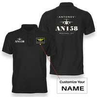 Thumbnail for Antonov An-158 - Heritage - Double-Side Polo - Black + Name
