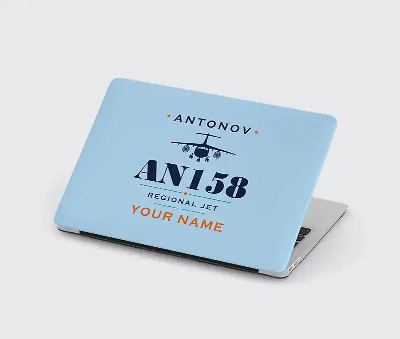 Antonov An-158 - Heritage + Name - MacBook Case - Light Blue