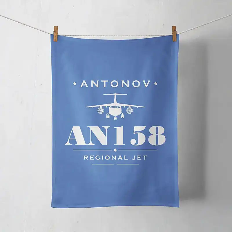 Antonov An-158 - Heritage - Towel - Blue