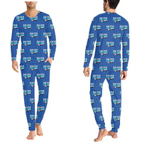 Thumbnail for Antonov An-158 - Men Pajamas - Original Pattern - Blue