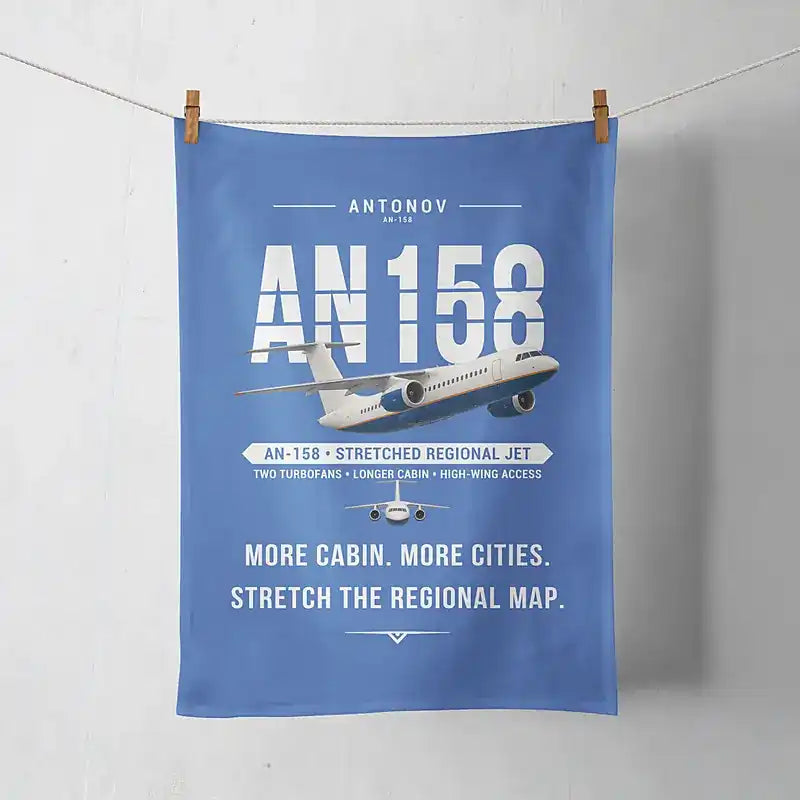 Antonov An-158 - Original - Towel - Blue
