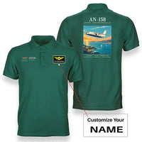 Thumbnail for Antonov An-158 - Poster - Double-Side Polo - Green + Name