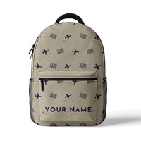 Thumbnail for Antonov An-2 - 3D Backpack - 3D Pattern + Name - Beige