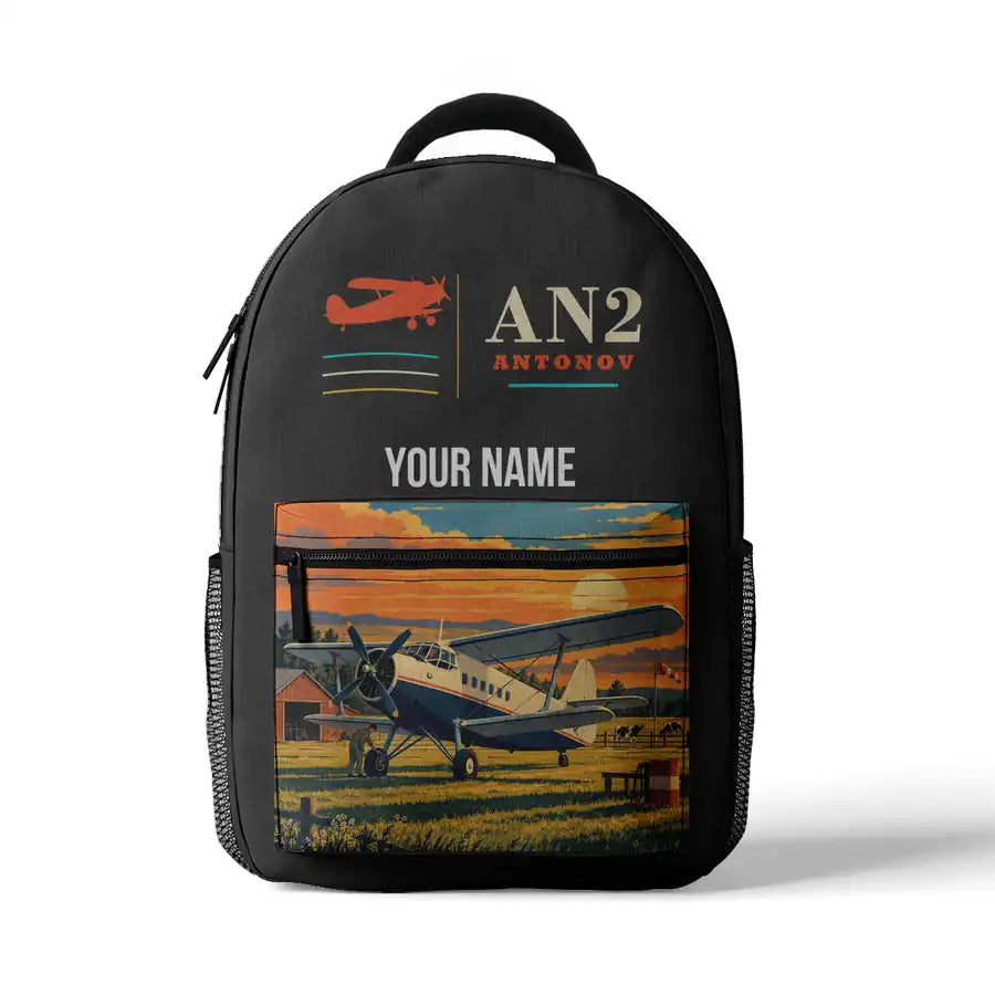 Antonov An-2 - 3D Backpack - Gray + Name