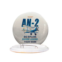 Thumbnail for Antonov An-2 - Cartoon + Name - Pin - Beige