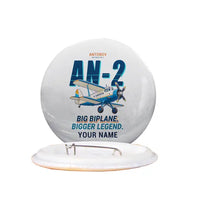 Thumbnail for Antonov An-2 - Cartoon + Name - Pin - White