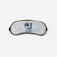 Thumbnail for Antonov An-2 - Cartoon + Name - Sleep Mask - Light Gray