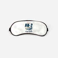 Thumbnail for Antonov An-2 - Cartoon + Name - Sleep Mask - White