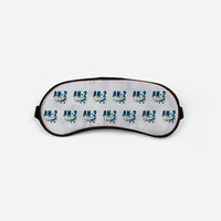 Thumbnail for Antonov An-2 - Cartoon Pattern - Sleep Mask - Light Gray