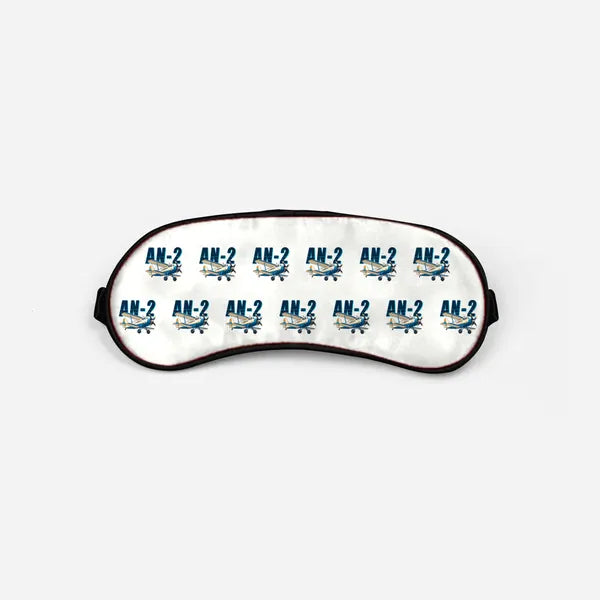 Antonov An-2 - Cartoon Pattern - Sleep Mask - White