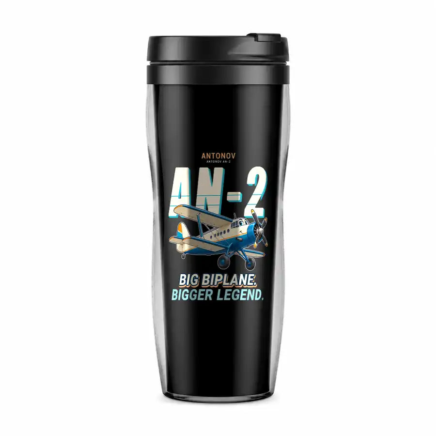 Antonov An-2 - Cartoon - Plastic (No Holder) - Black