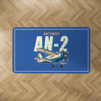 Thumbnail for Antonov An-2 - Cartoon - Rectangle Carpet - Blue