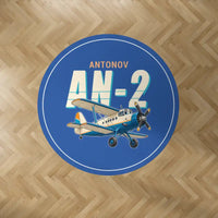 Thumbnail for Antonov An-2 - Cartoon - Round Carpet - Blue