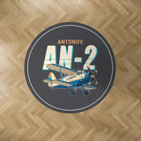 Thumbnail for Antonov An-2 - Cartoon - Round Carpet - Dark Gray