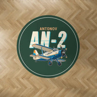 Thumbnail for Antonov An-2 - Cartoon - Round Carpet - Dark Green