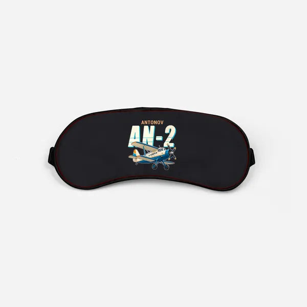 Antonov An-2 - Cartoon - Sleep Mask - Black