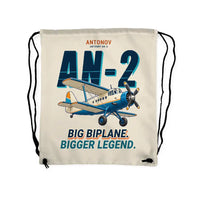 Thumbnail for Antonov An-2 - Drawstring Bag - Cartoon - Beige
