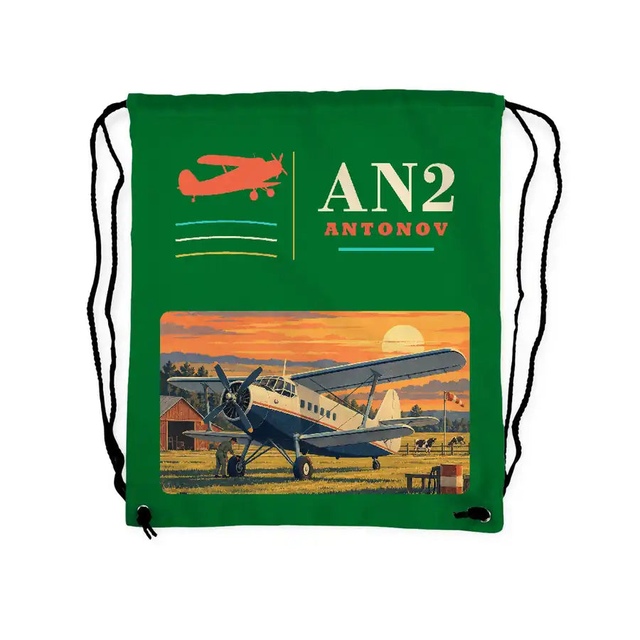 Antonov An-2 - Drawstring Bag - Classic - Green