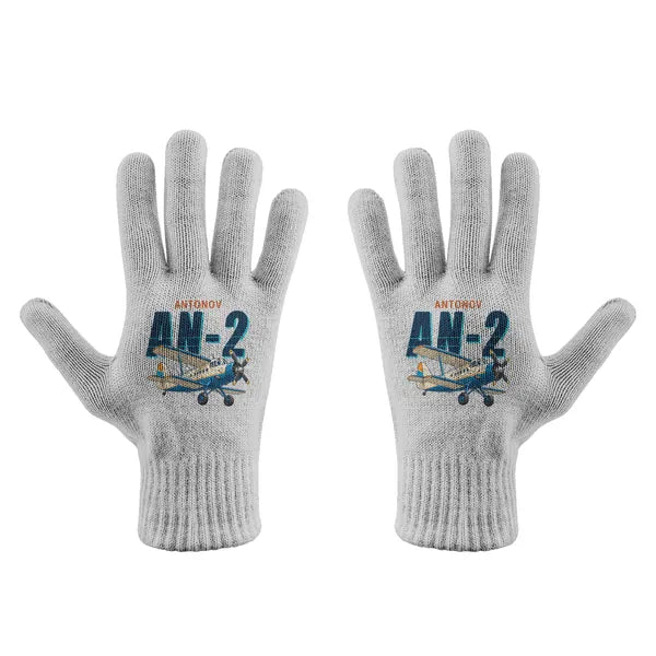 Antonov An-2 - Gloves - Full - Cartoon - Light Gray
