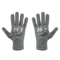 Thumbnail for Antonov An-2 - Gloves - Full - Cartoon + Name - Gray