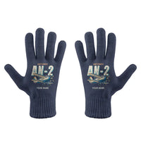Thumbnail for Antonov An-2 - Gloves - Full - Cartoon + Name - Navy Blue