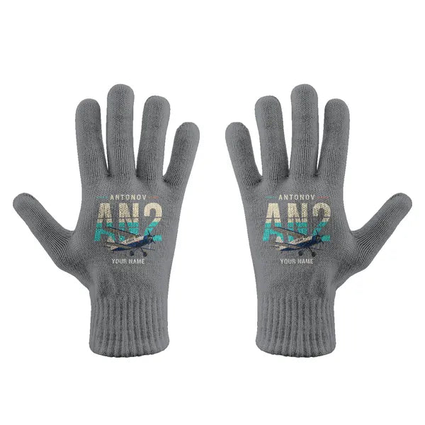 Antonov An-2 - Gloves - Full - Original + Name - Gray