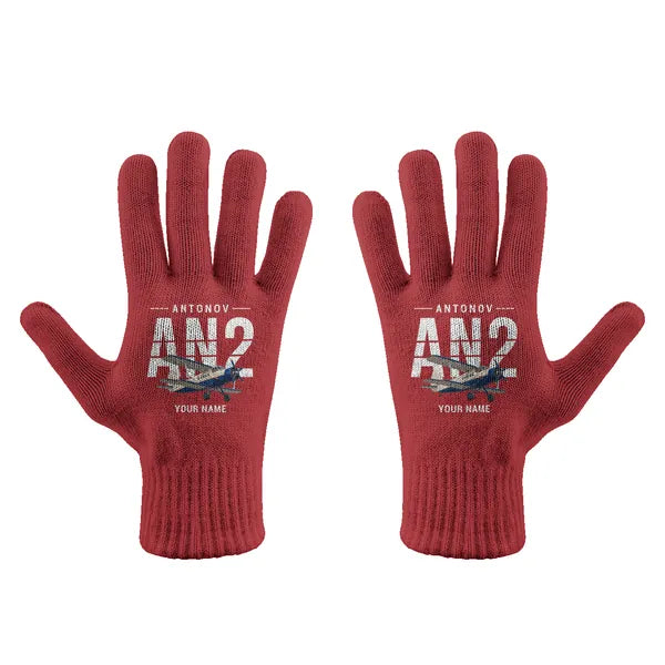 Antonov An-2 - Gloves - Full - Original + Name - Red