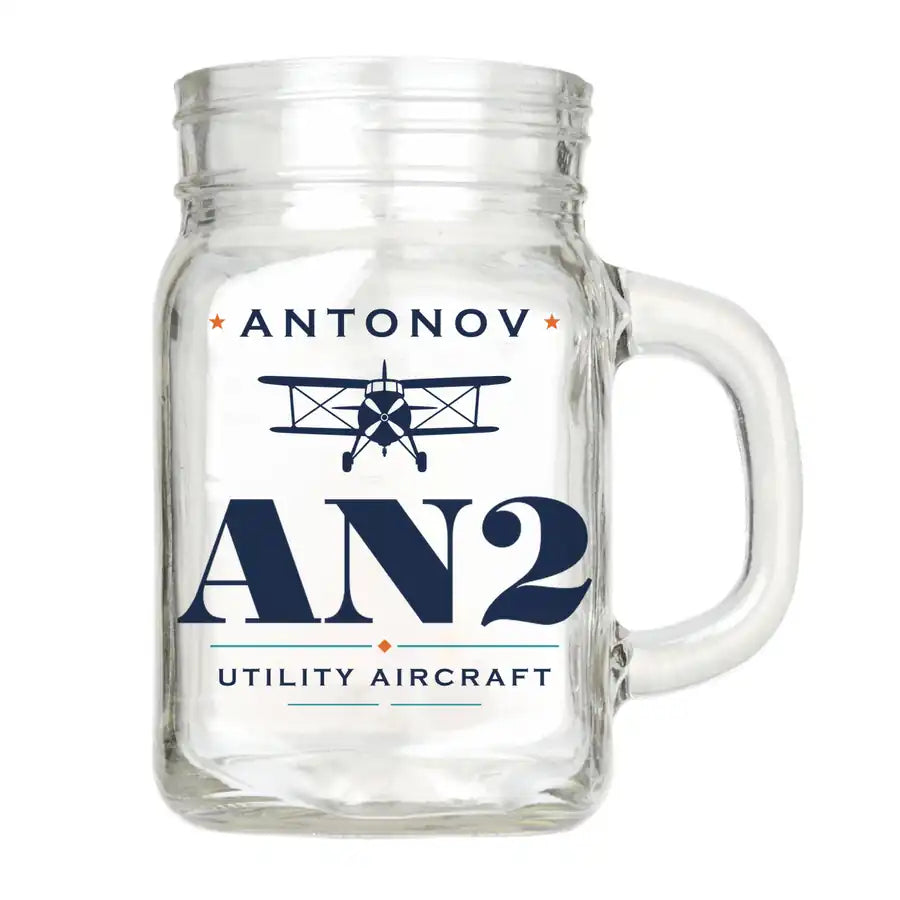 Antonov An-2 - Heritage - Cocktail Glass (Mason Jar)