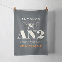 Thumbnail for Antonov An-2 - Heritage + Name - Towel - Gray