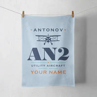 Thumbnail for Antonov An-2 - Heritage + Name - Towel - Light Blue