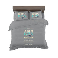 Thumbnail for Antonov An-2 - Original + Name - Bedding Set - Gray